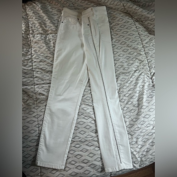 Tommy Bahama Ella Twill Tux Cropped Jeans size 10_ Great Used Condition - Picture 2 of 7